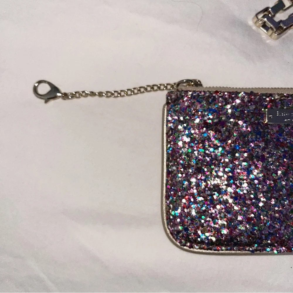 Kate Spade Sonia Moonlit Soirée Glitter Bag with Matching Wallet Dust Bag